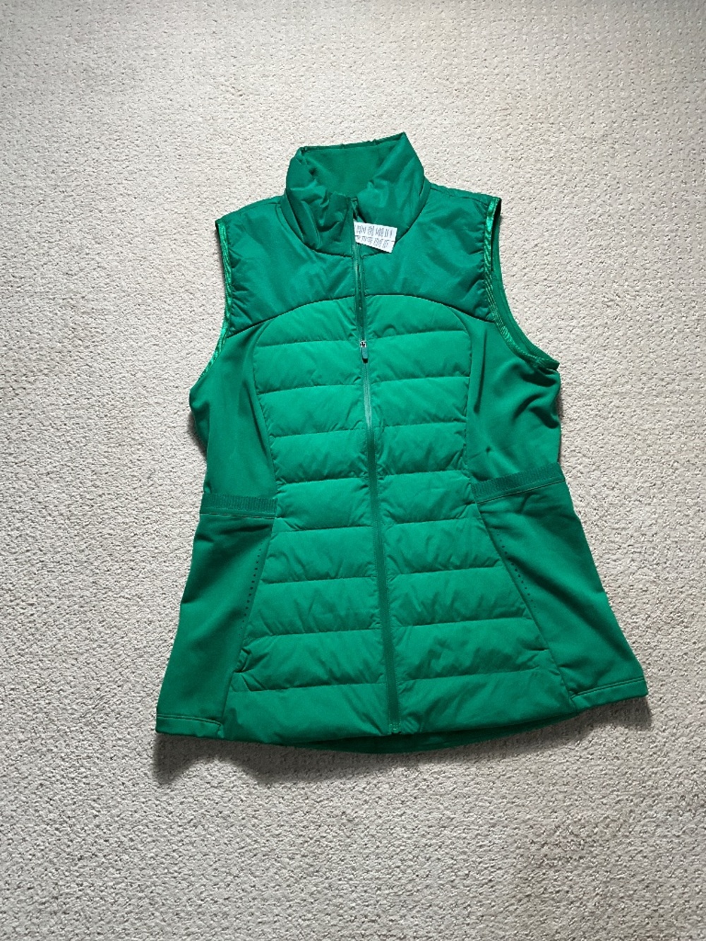 NWT Lululemon Down for it All green vest